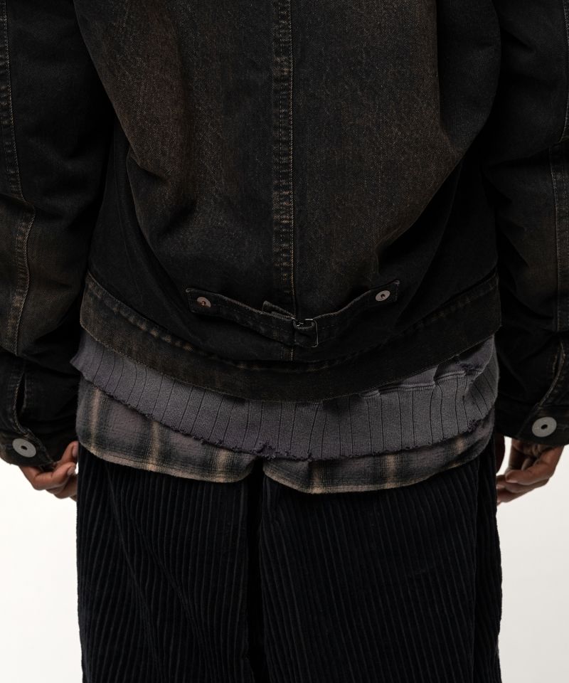 Combined Quilt Denim Jacket