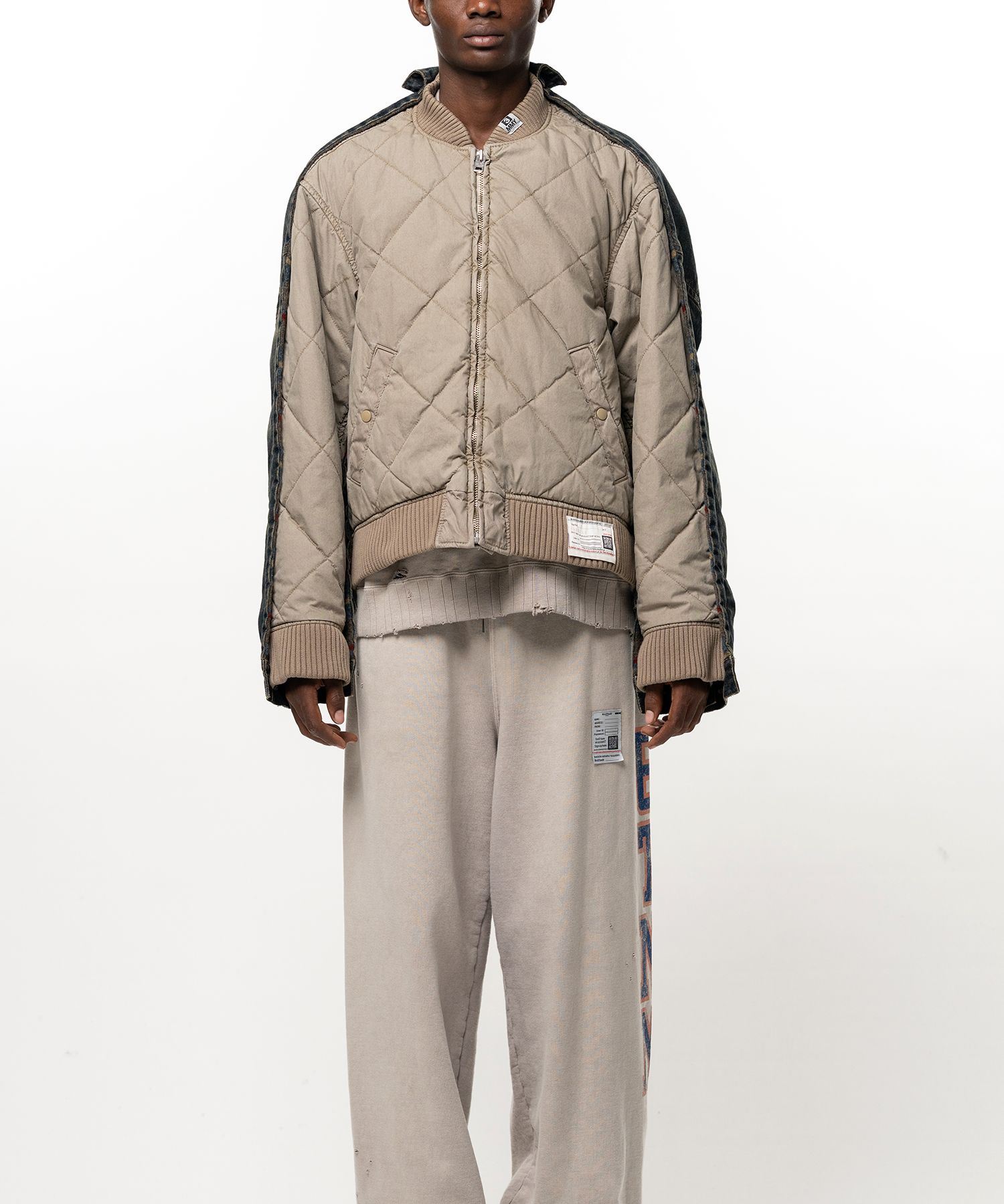Combined Quilt Denim Jacket