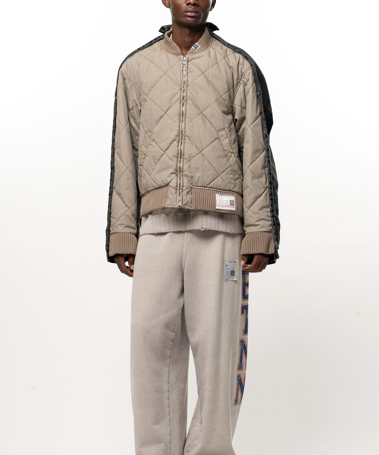 Combined Quilt Denim Jacket