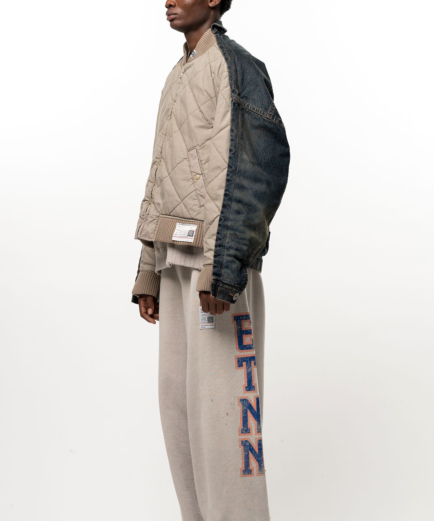 Combined Quilt Denim Jacket