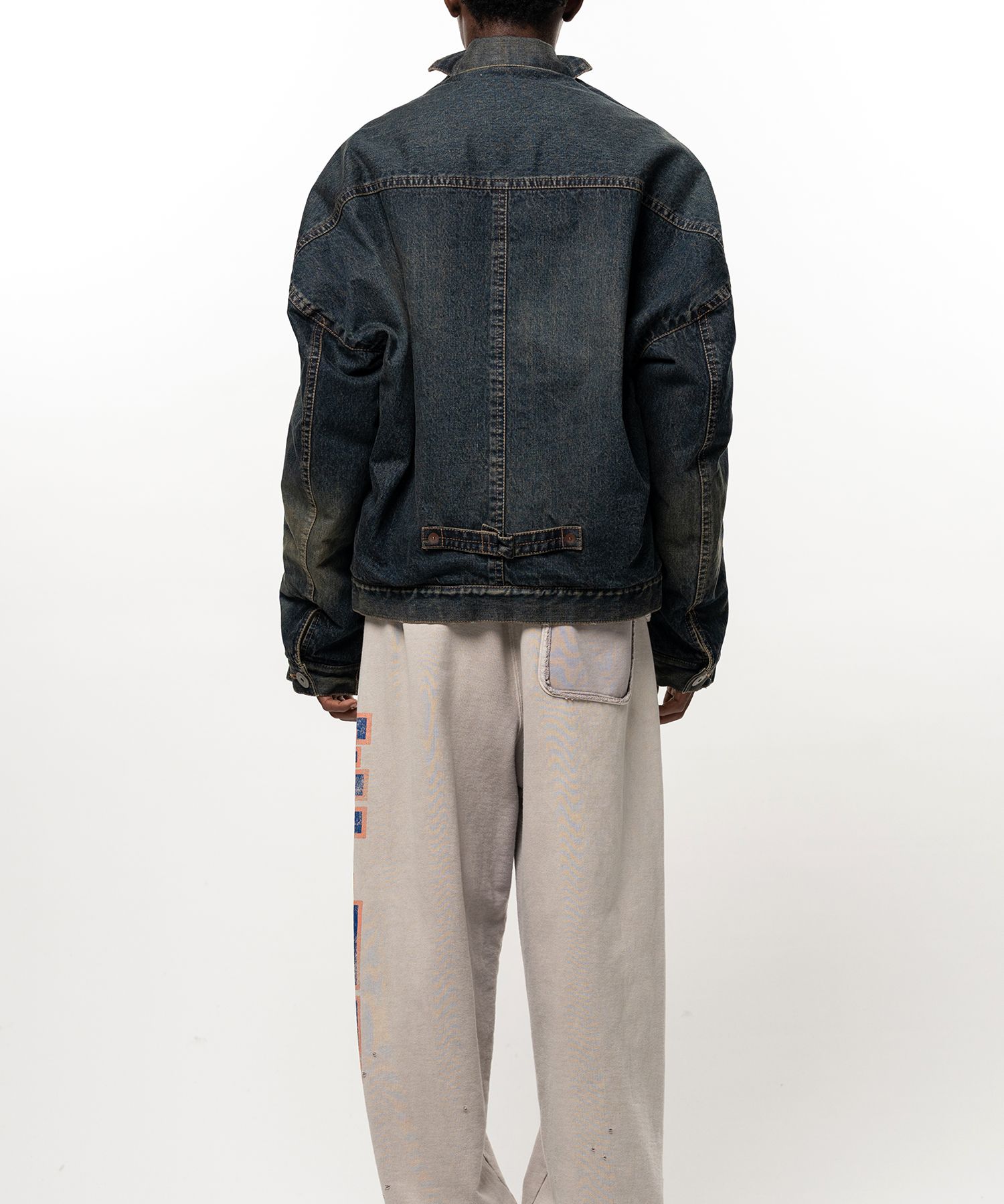 Combined Quilt Denim Jacket