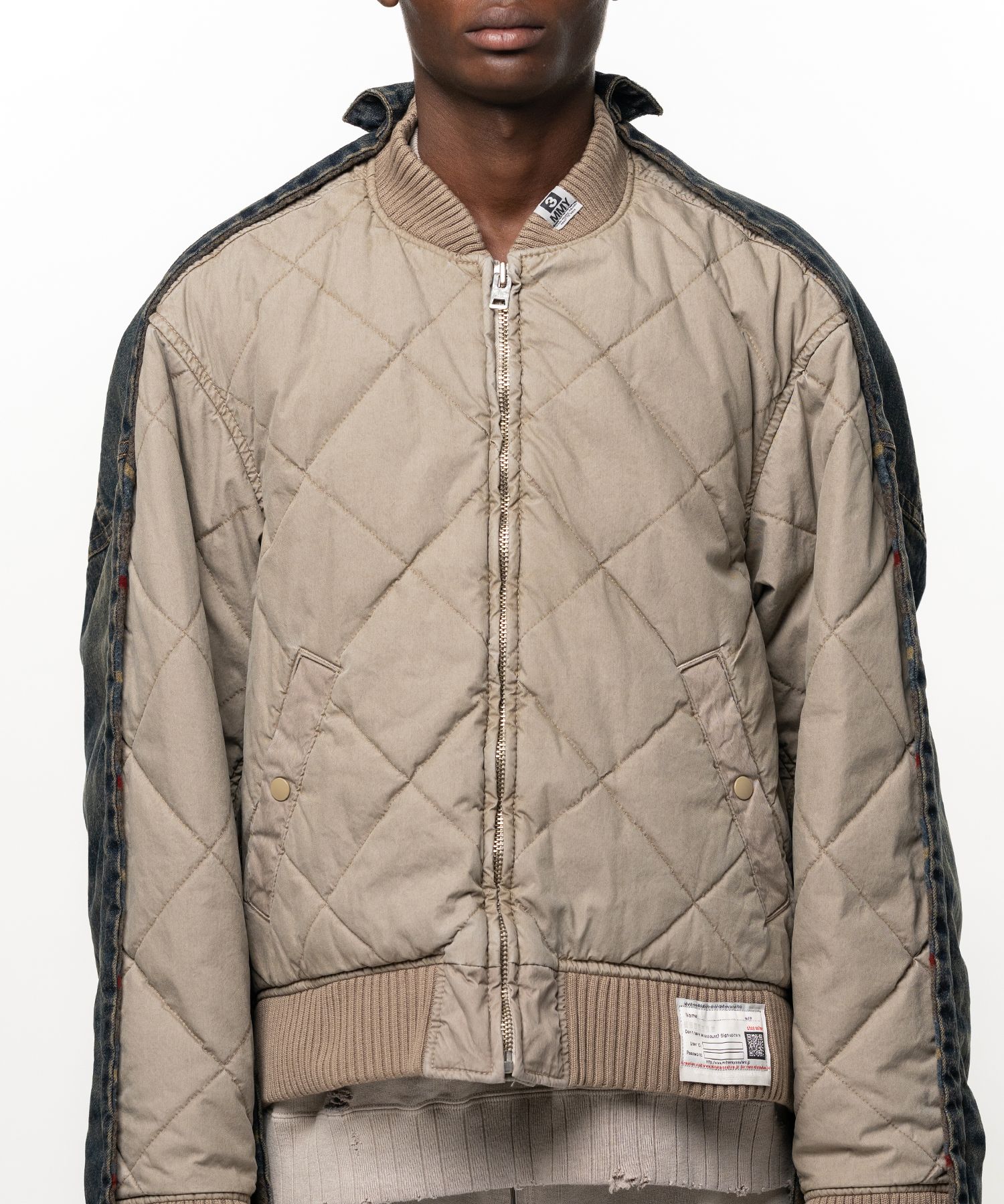 Combined Quilt Denim Jacket