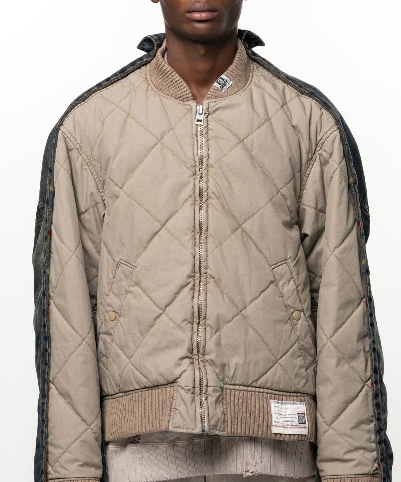 Combined Quilt Denim Jacket