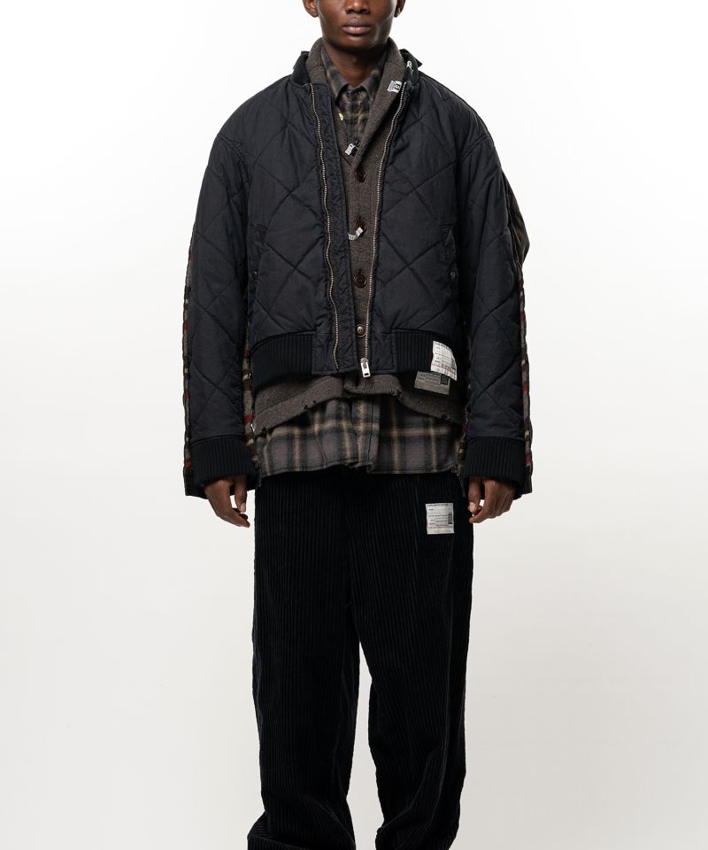 Combined Quilt Denim Jacket