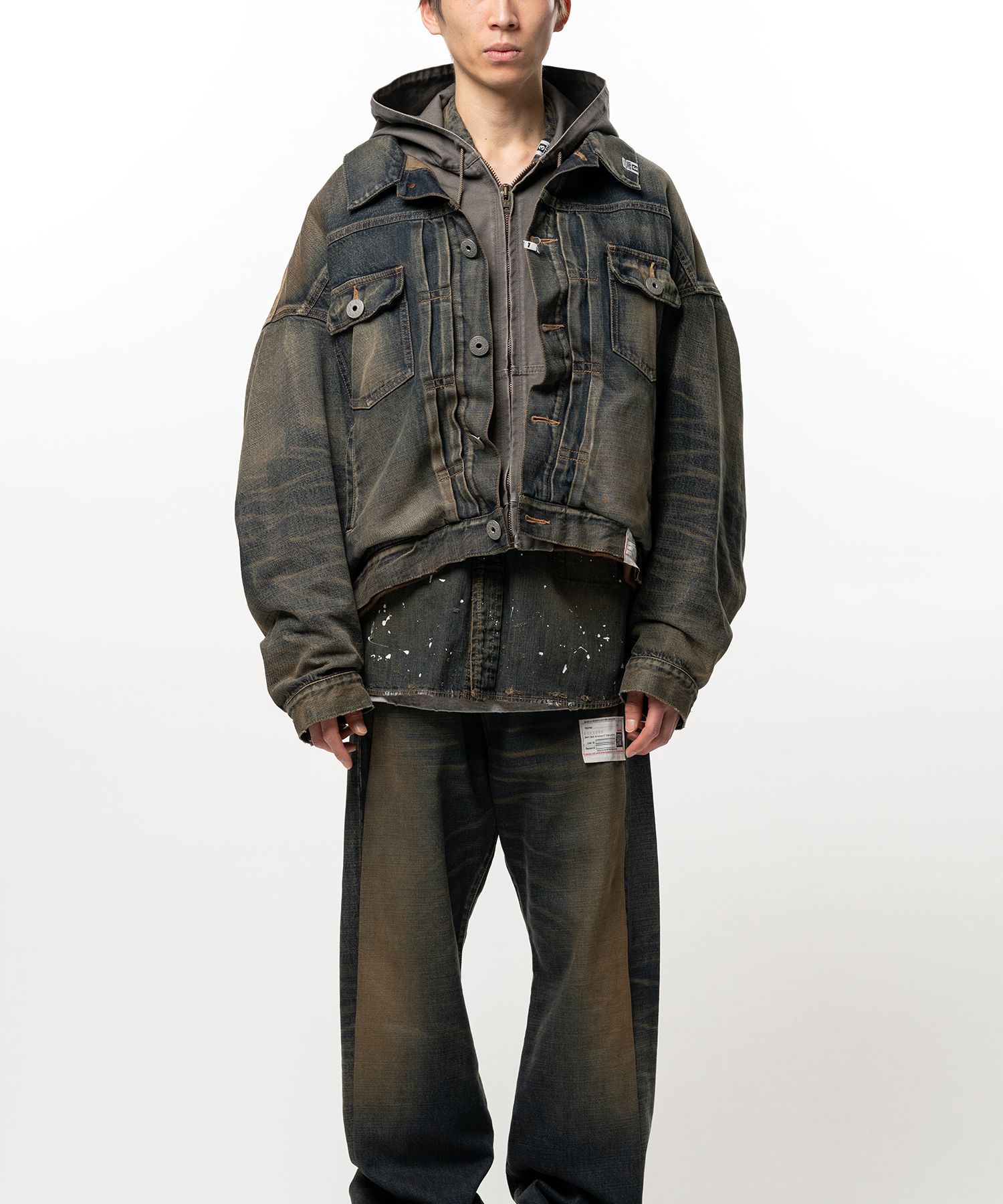 Shifted Layer Denim Jacket