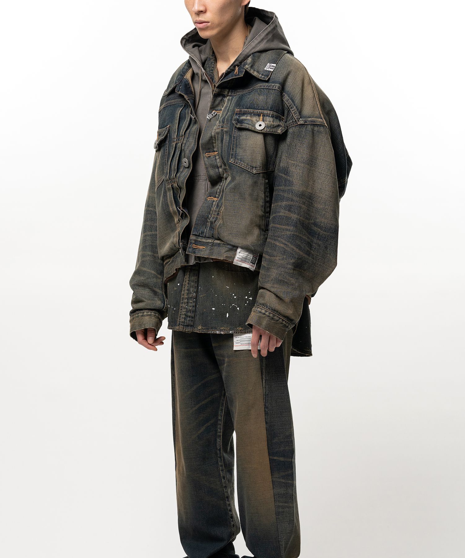 Shifted Layer Denim Jacket
