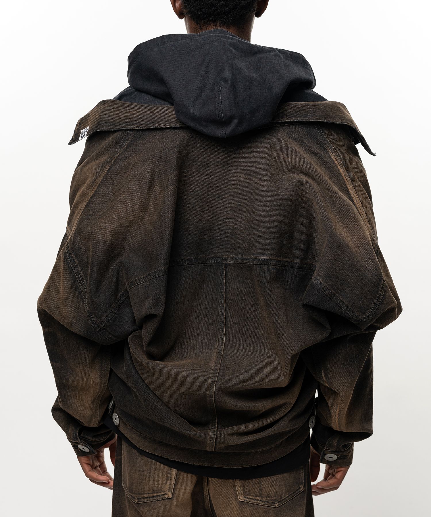 Shifted Layer Denim Jacket