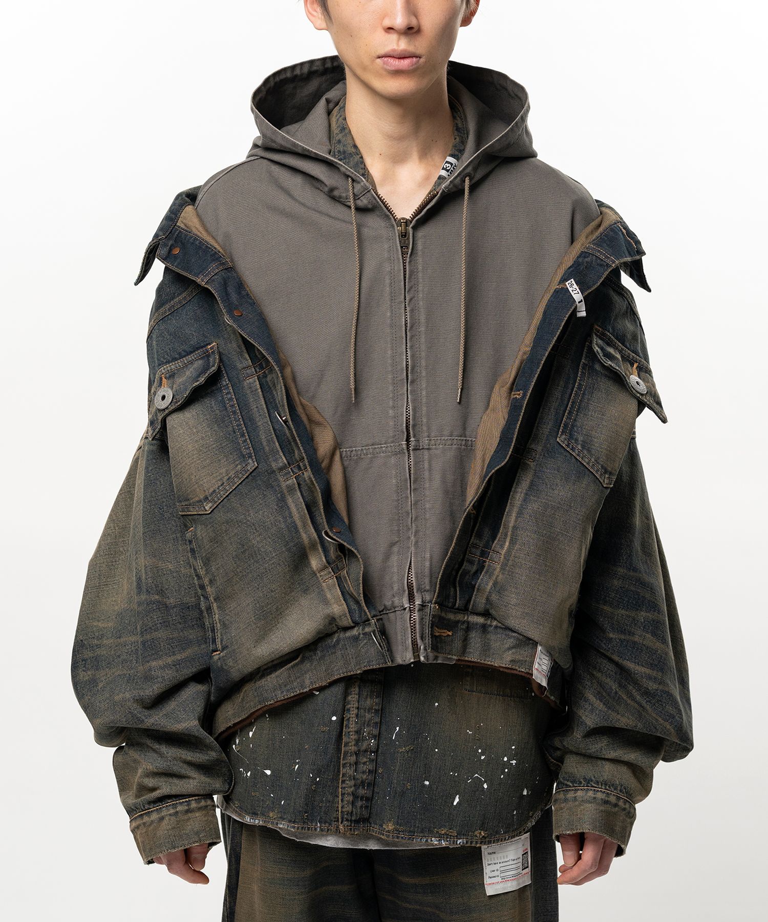 Shifted Layer Denim Jacket