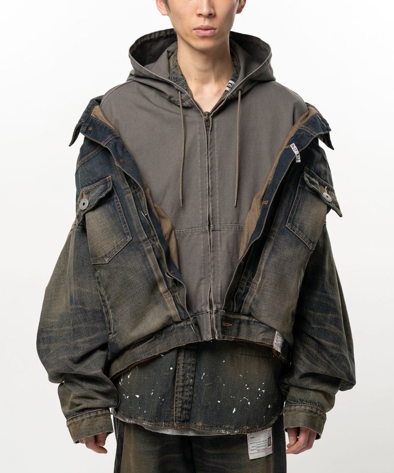 Shifted Layer Denim Jacket