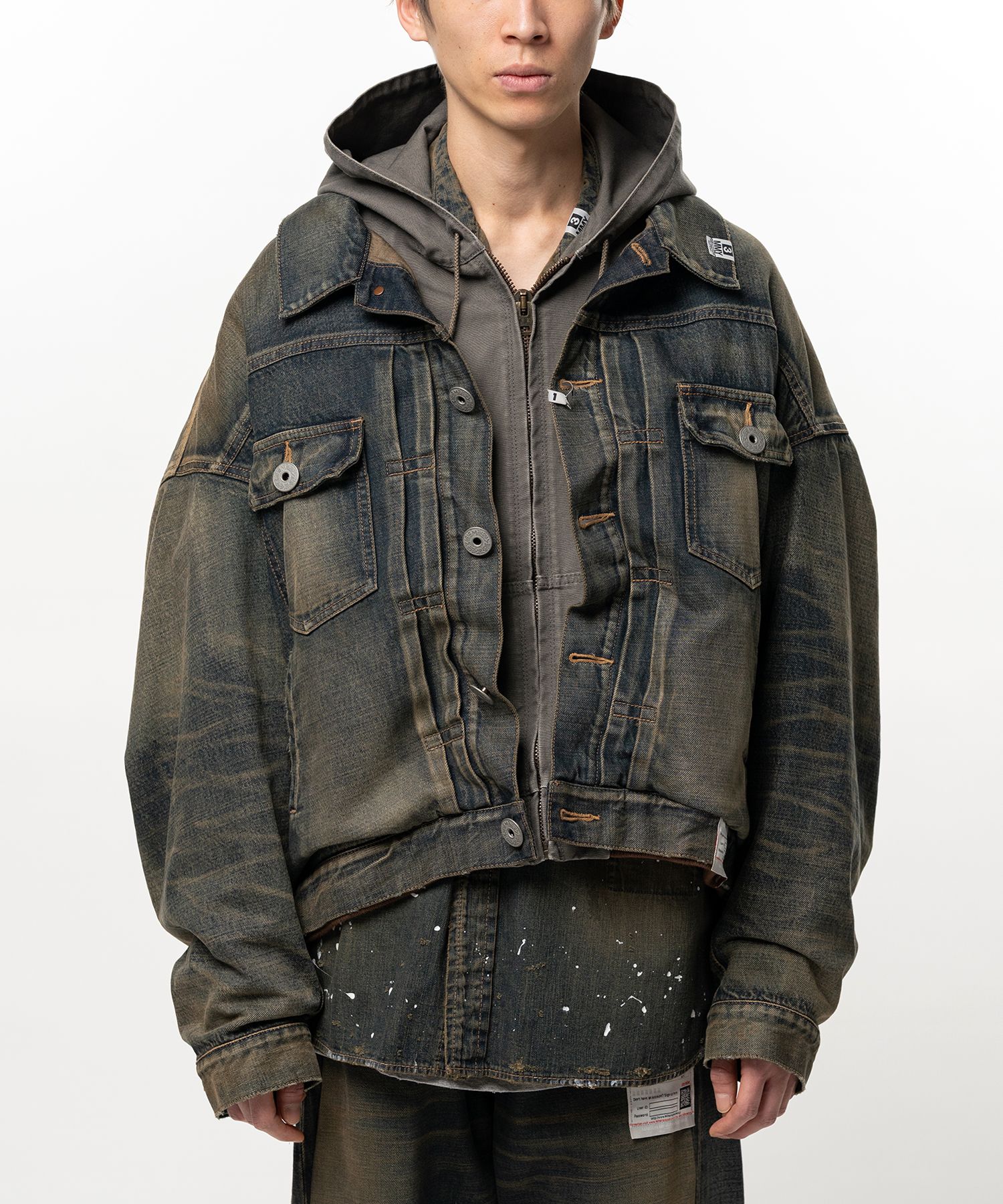Shifted Layer Denim Jacket