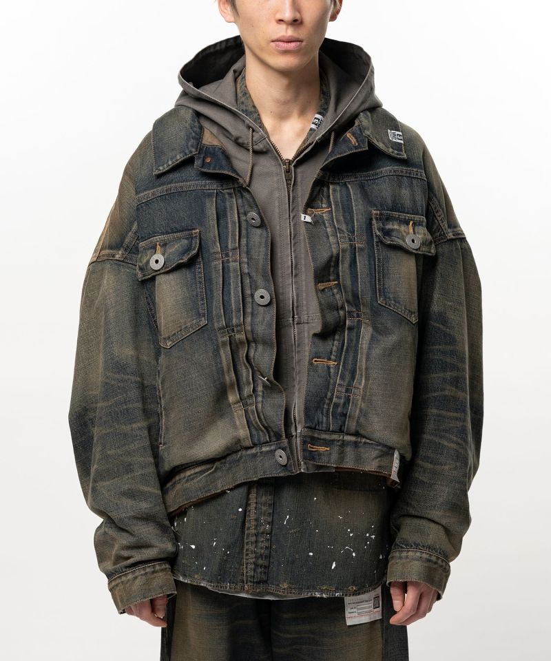 Shifted Layer Denim Jacket