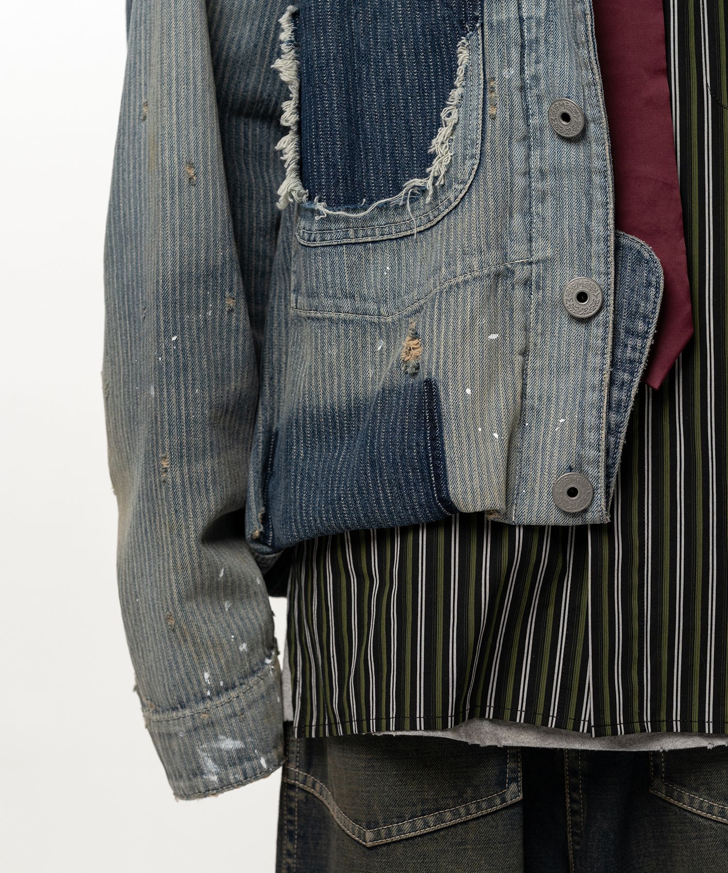 Folded Hem Chore Jacket
