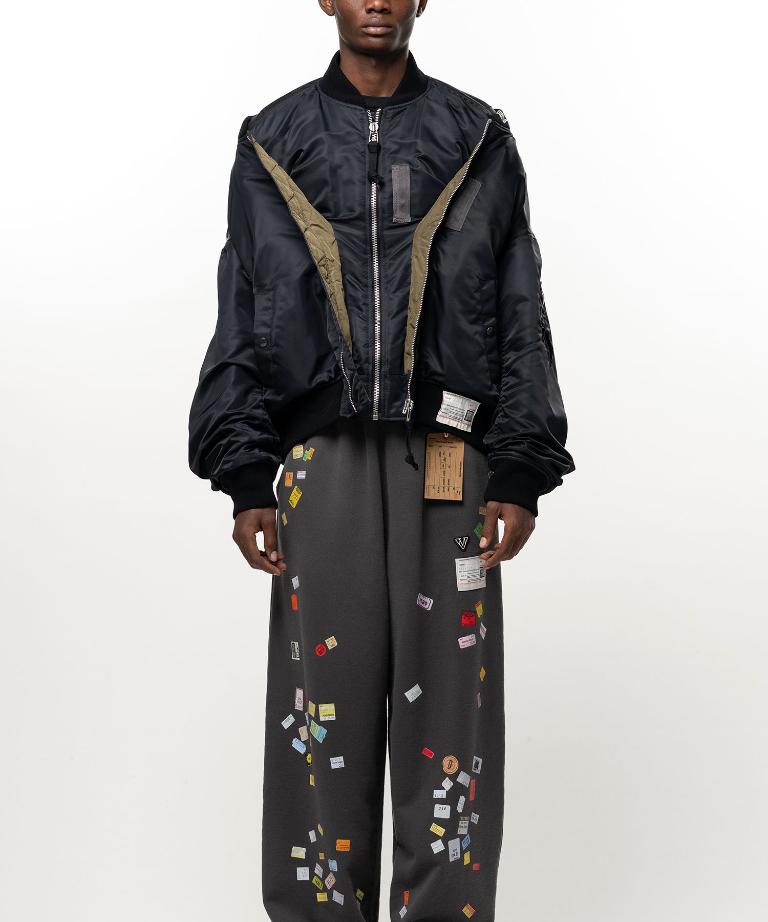 Shifted Layer Flight Jacket