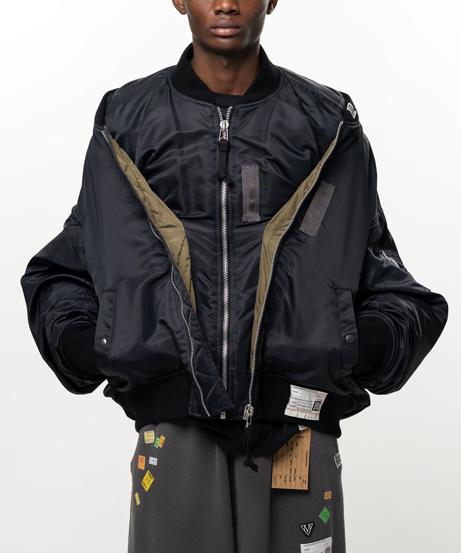 Shifted Layer Flight Jacket