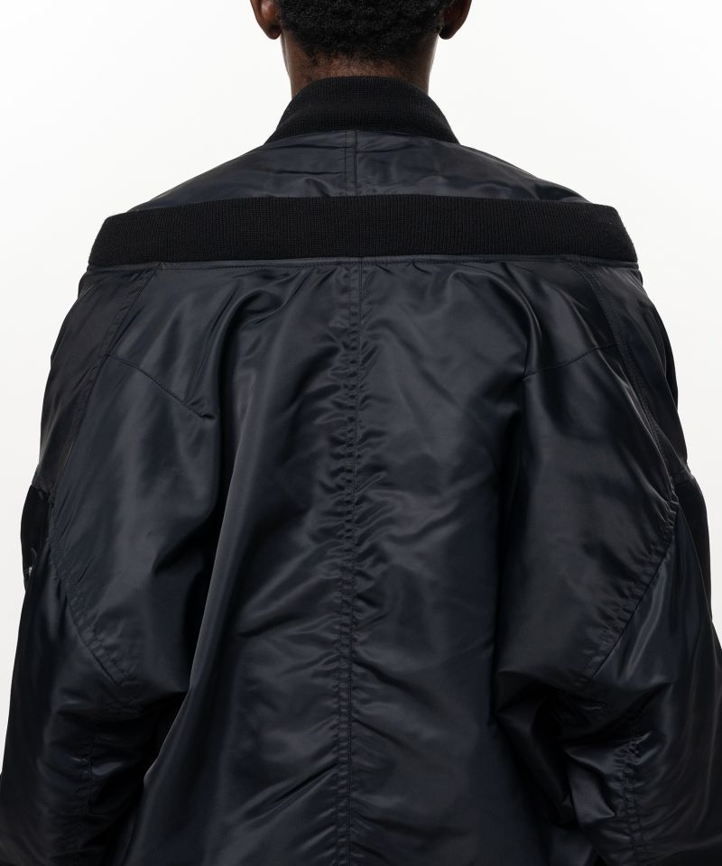 Shifted Layer Flight Jacket