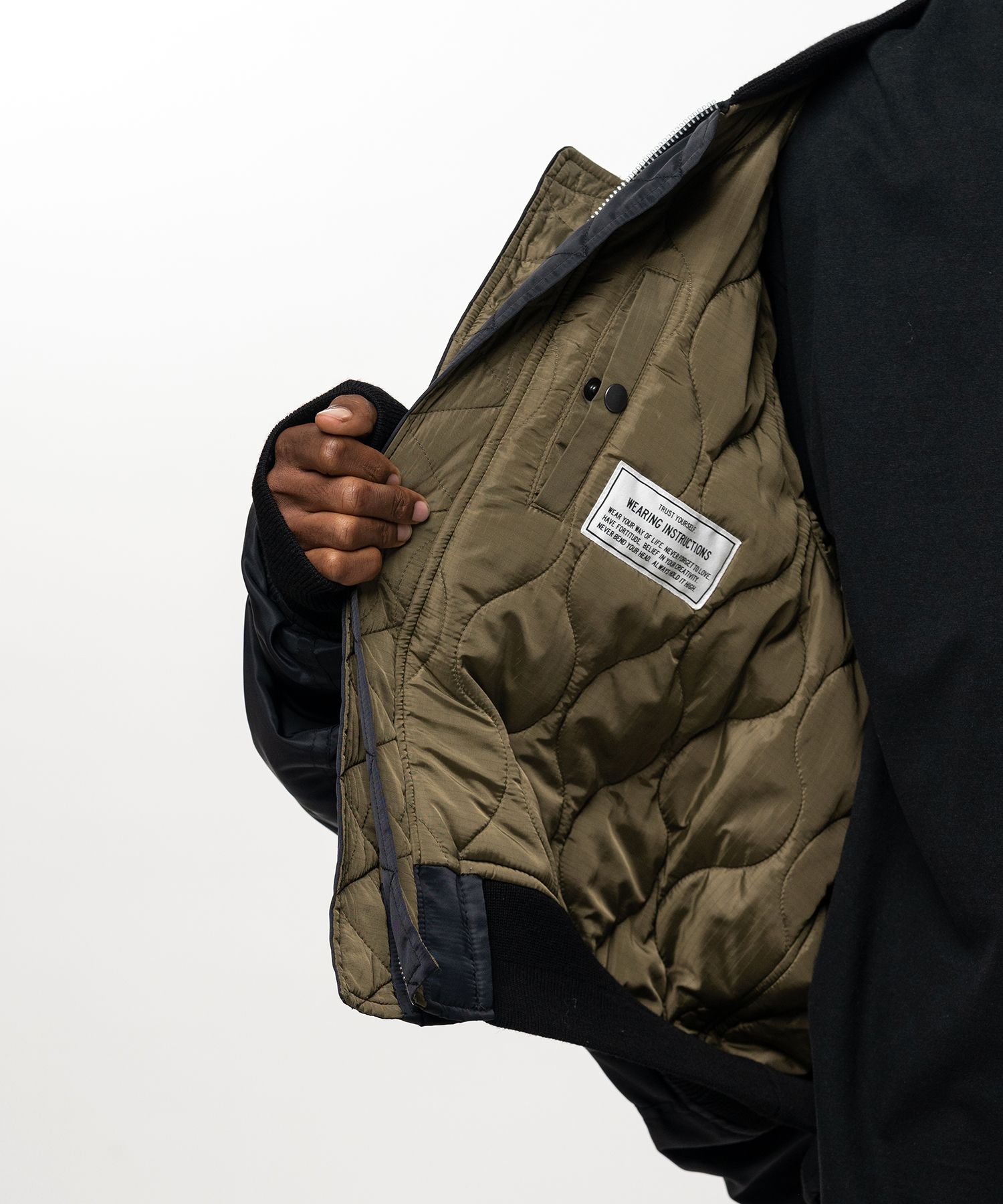 Shifted Layer Flight Jacket
