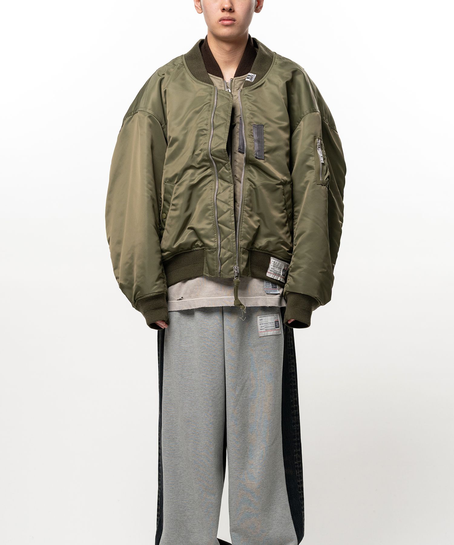 Shifted Layer Flight Jacket