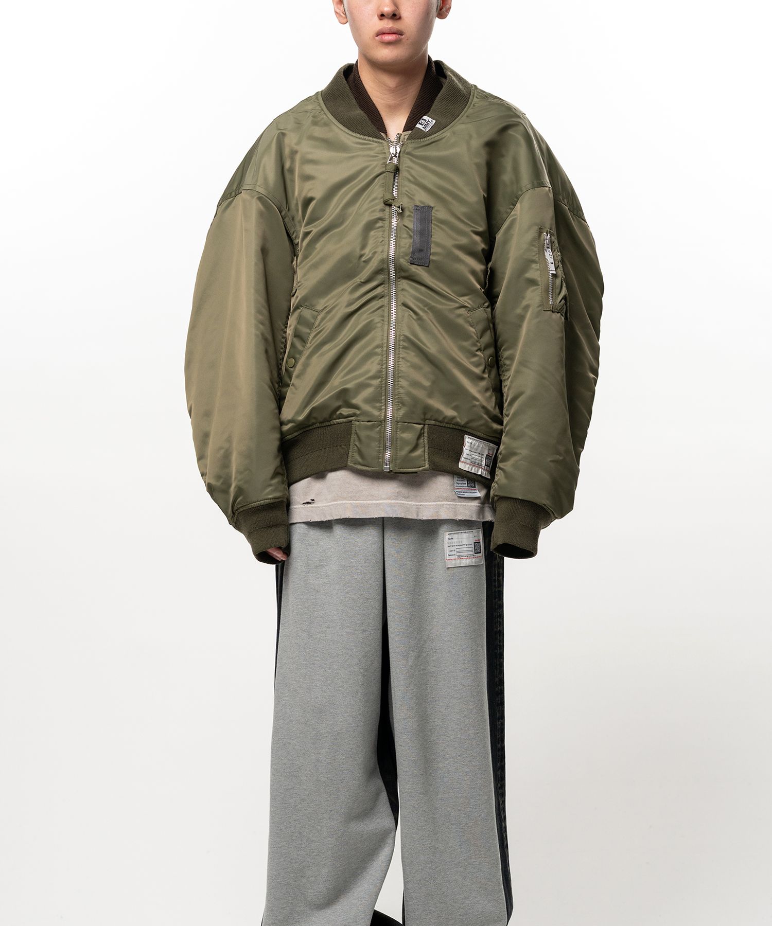 Shifted Layer Flight Jacket