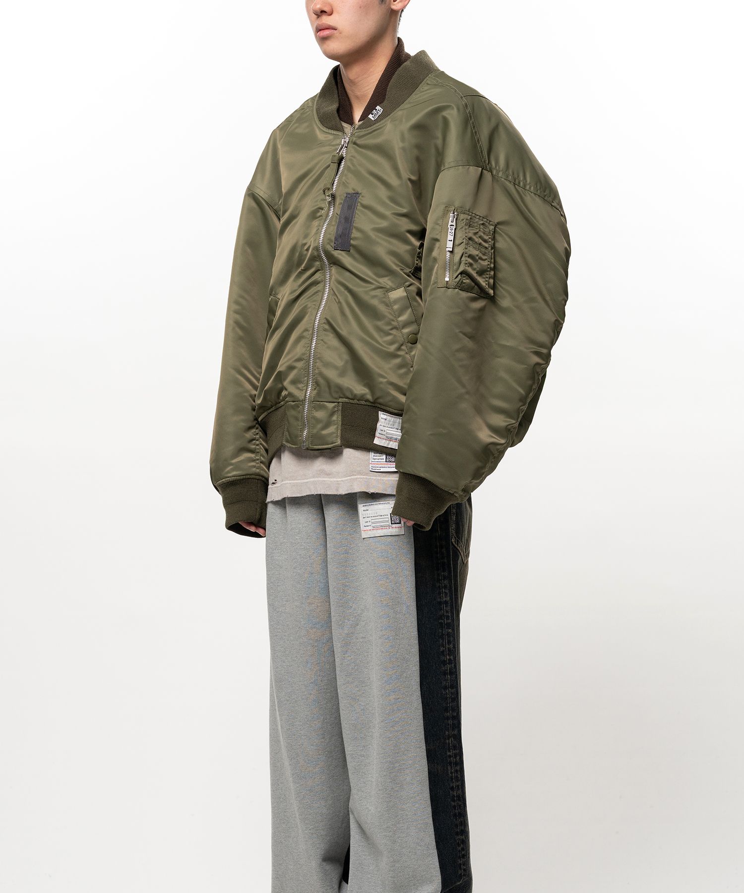 Shifted Layer Flight Jacket