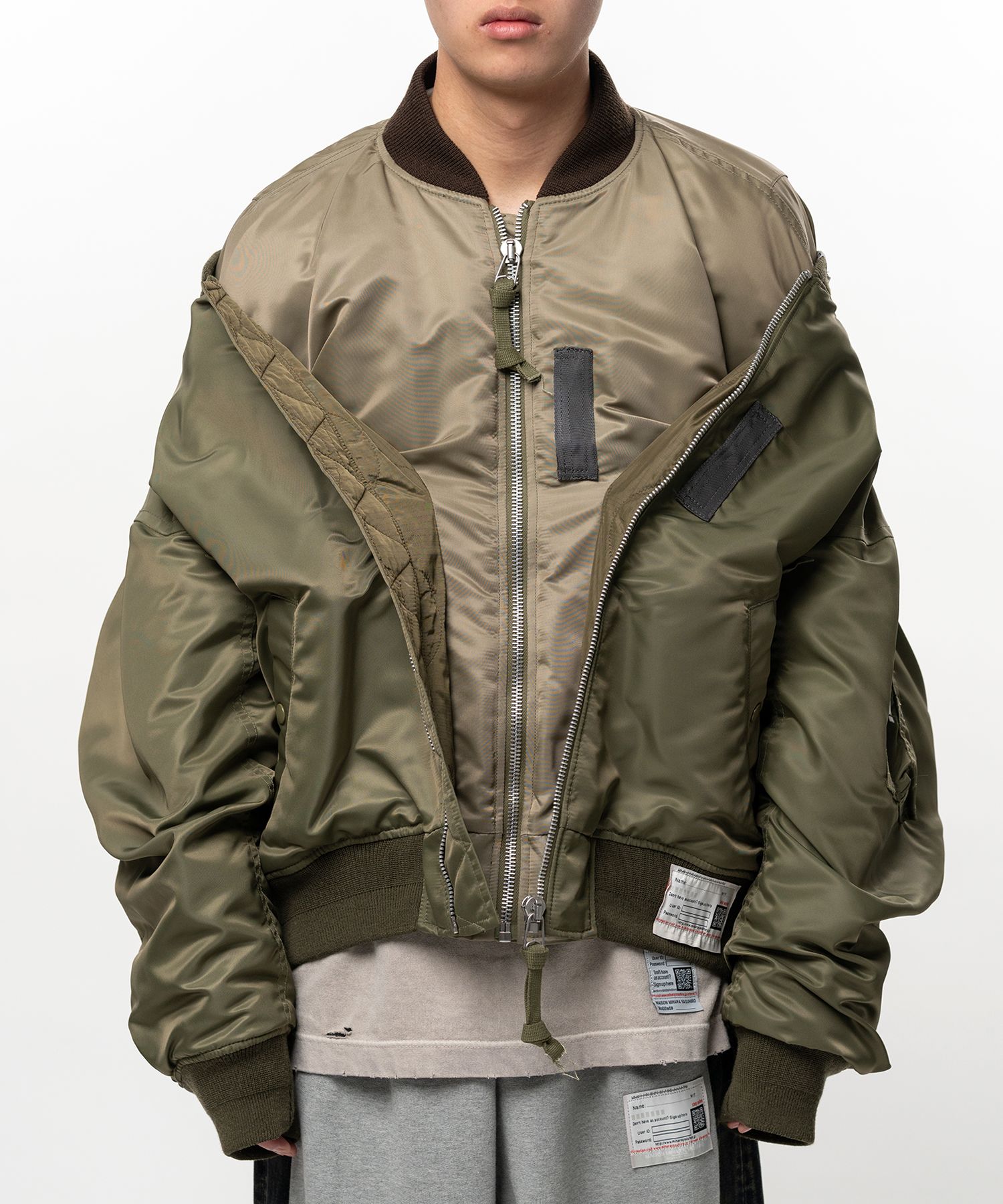 Shifted Layer Flight Jacket