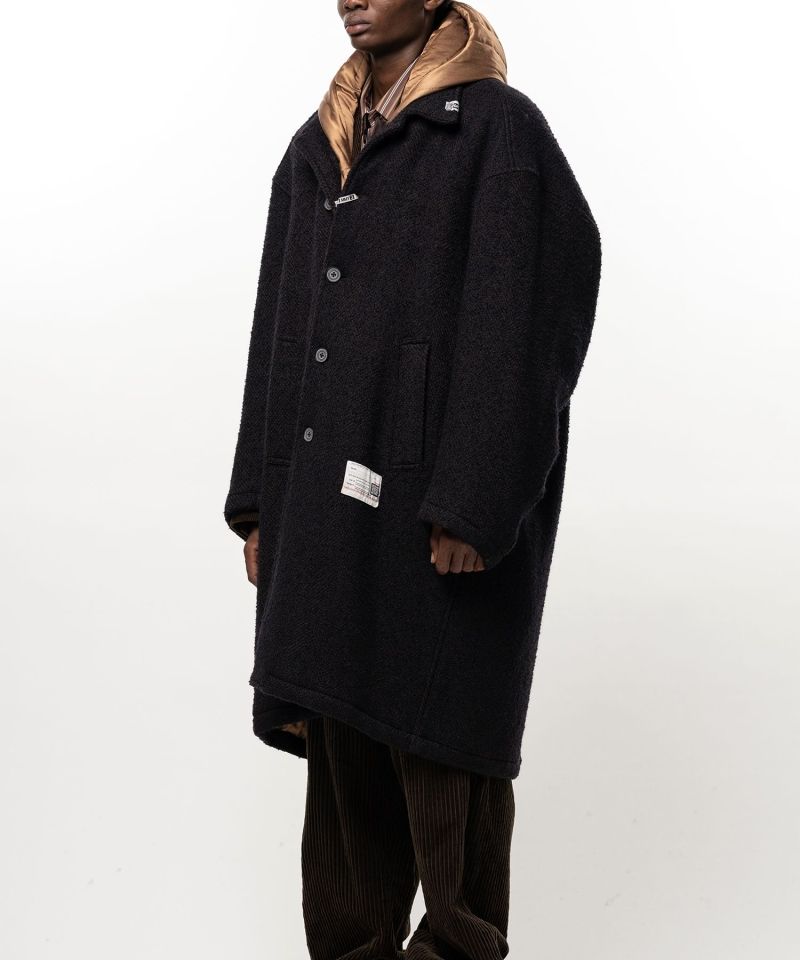 Hooded Balmacaan Coat