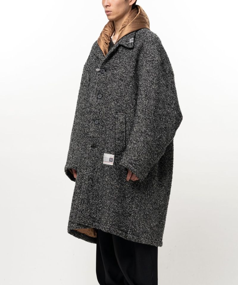 Hooded Balmacaan Coat