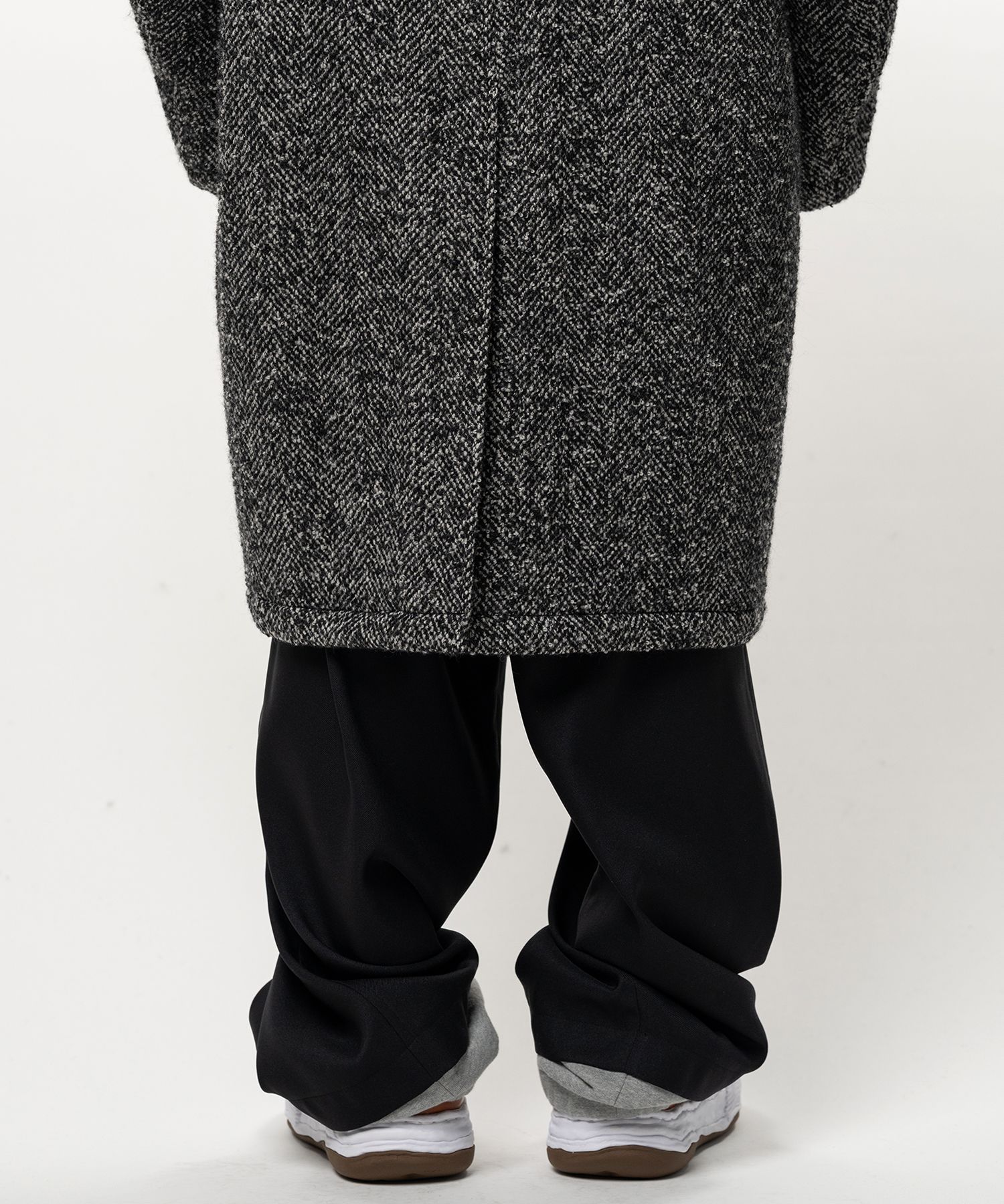 Hooded Balmacaan Coat
