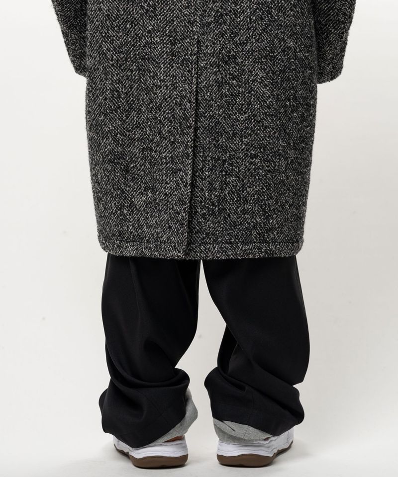 Hooded Balmacaan Coat