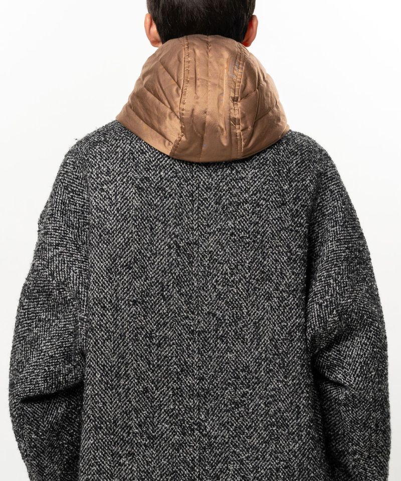 Hooded Balmacaan Coat
