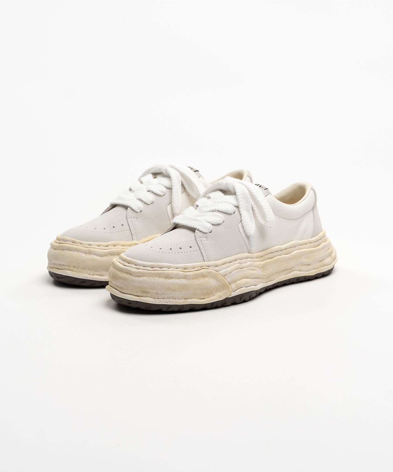 "ERIC" OG Sole Overdyed Mix Material  Low-top Sneakers