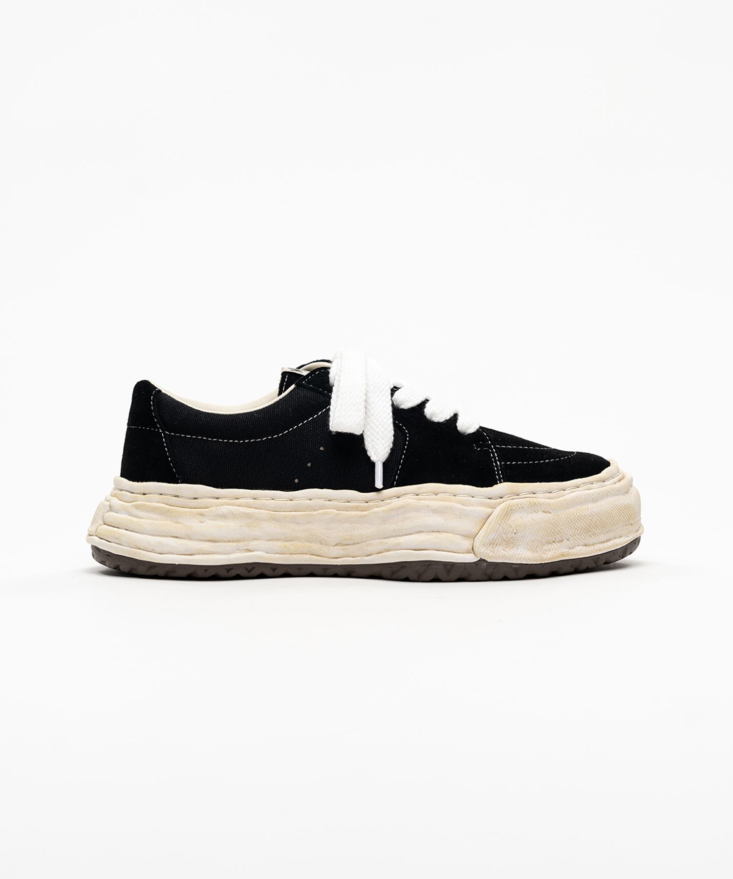 "ERIC" OG Sole Overdyed Mix Material  Low-top Sneakers