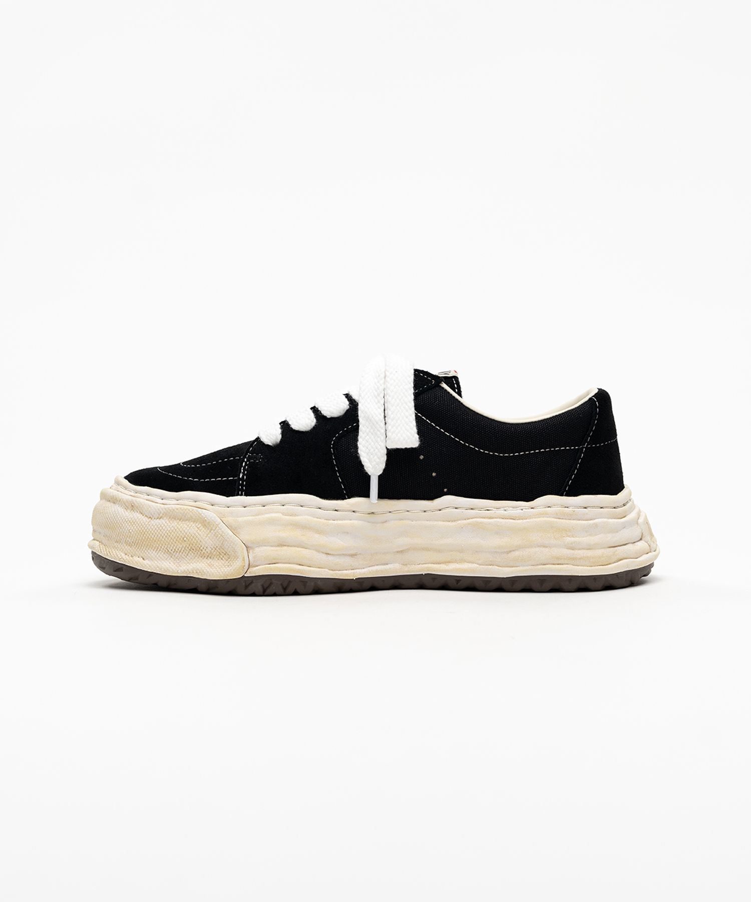"ERIC" OG Sole Overdyed Mix Material  Low-top Sneakers