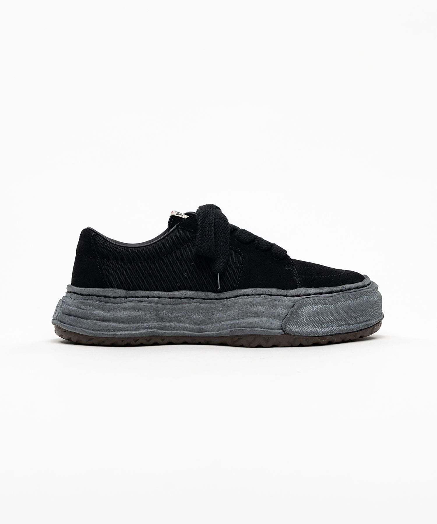 "ERIC" OG Sole Overdyed Mix Material  Low-top Sneakers
