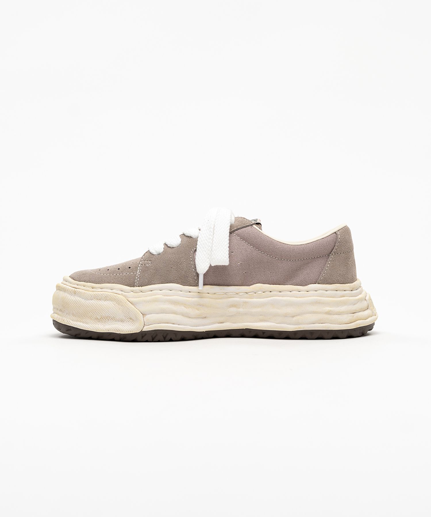 "ERIC" OG Sole Overdyed Mix Material  Low-top Sneakers