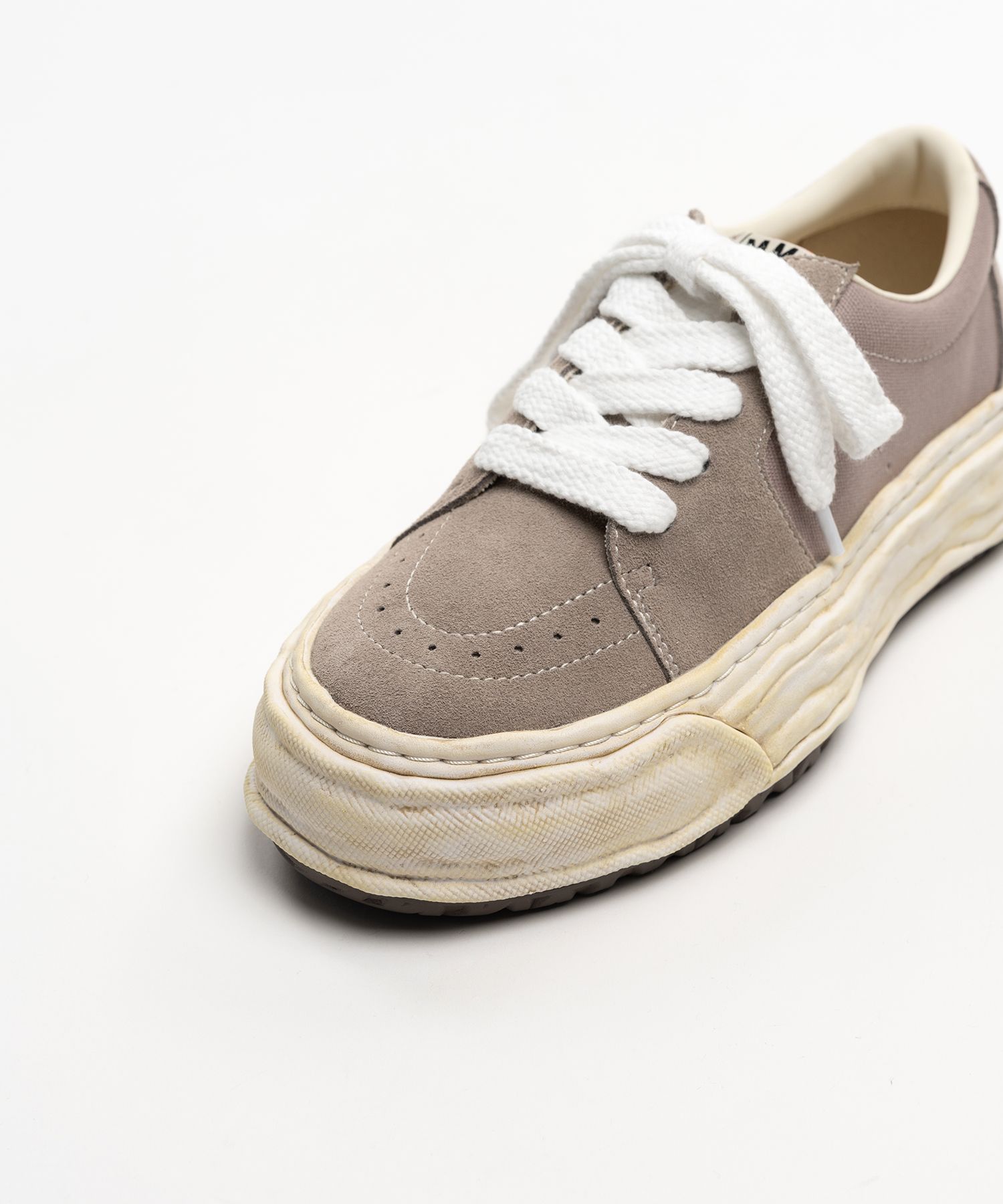 "ERIC" OG Sole Overdyed Mix Material  Low-top Sneakers