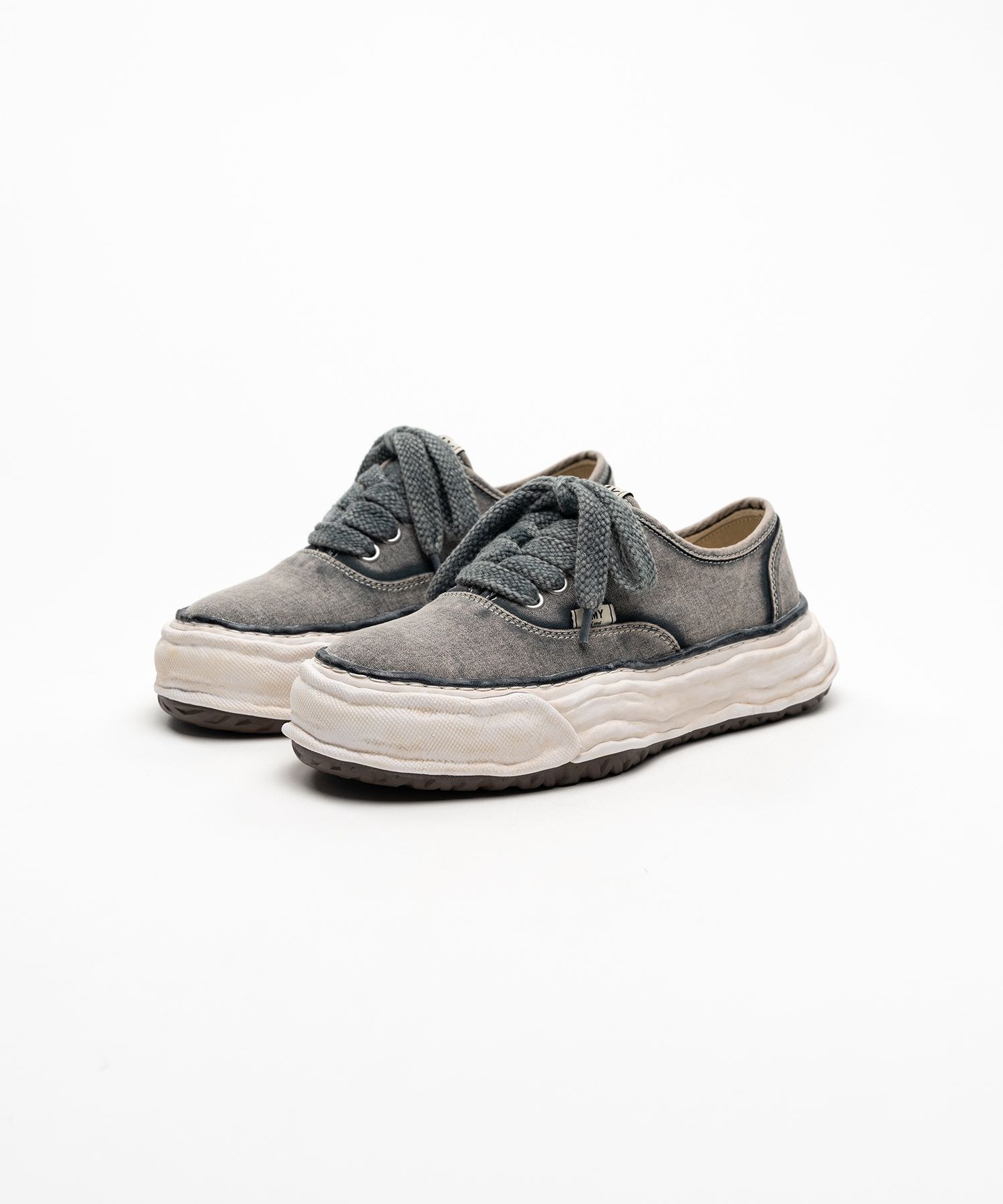 "BAKER 26" OG Sole Bleached Canvas Low-top Sneakers