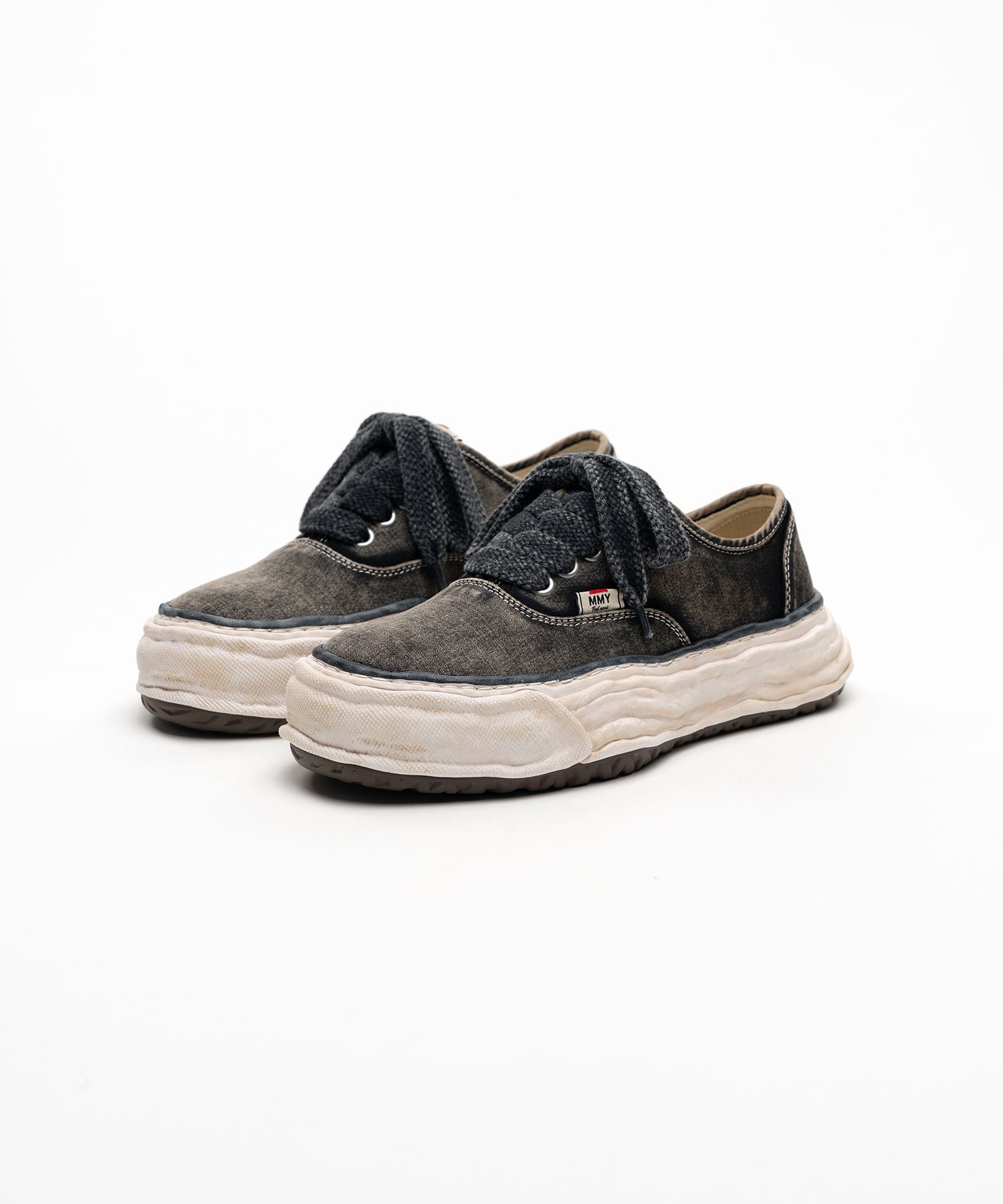 "BAKER 26" OG Sole Bleached Canvas Low-top Sneakers