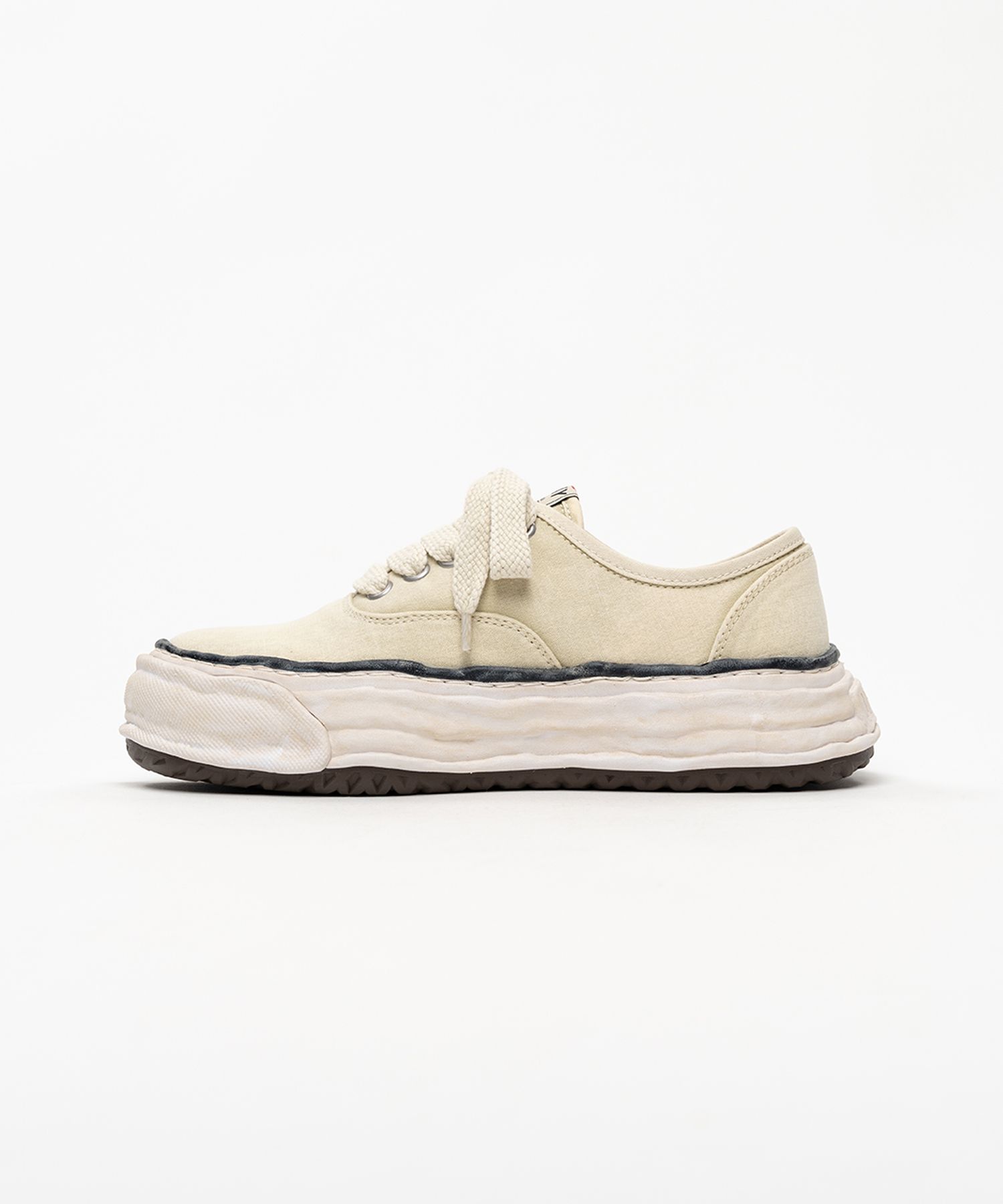 "BAKER 26" OG Sole Bleached Canvas Low-top Sneakers