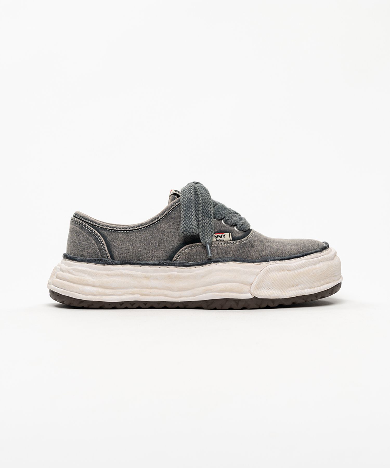 "BAKER 26" OG Sole Bleached Canvas Low-top Sneakers