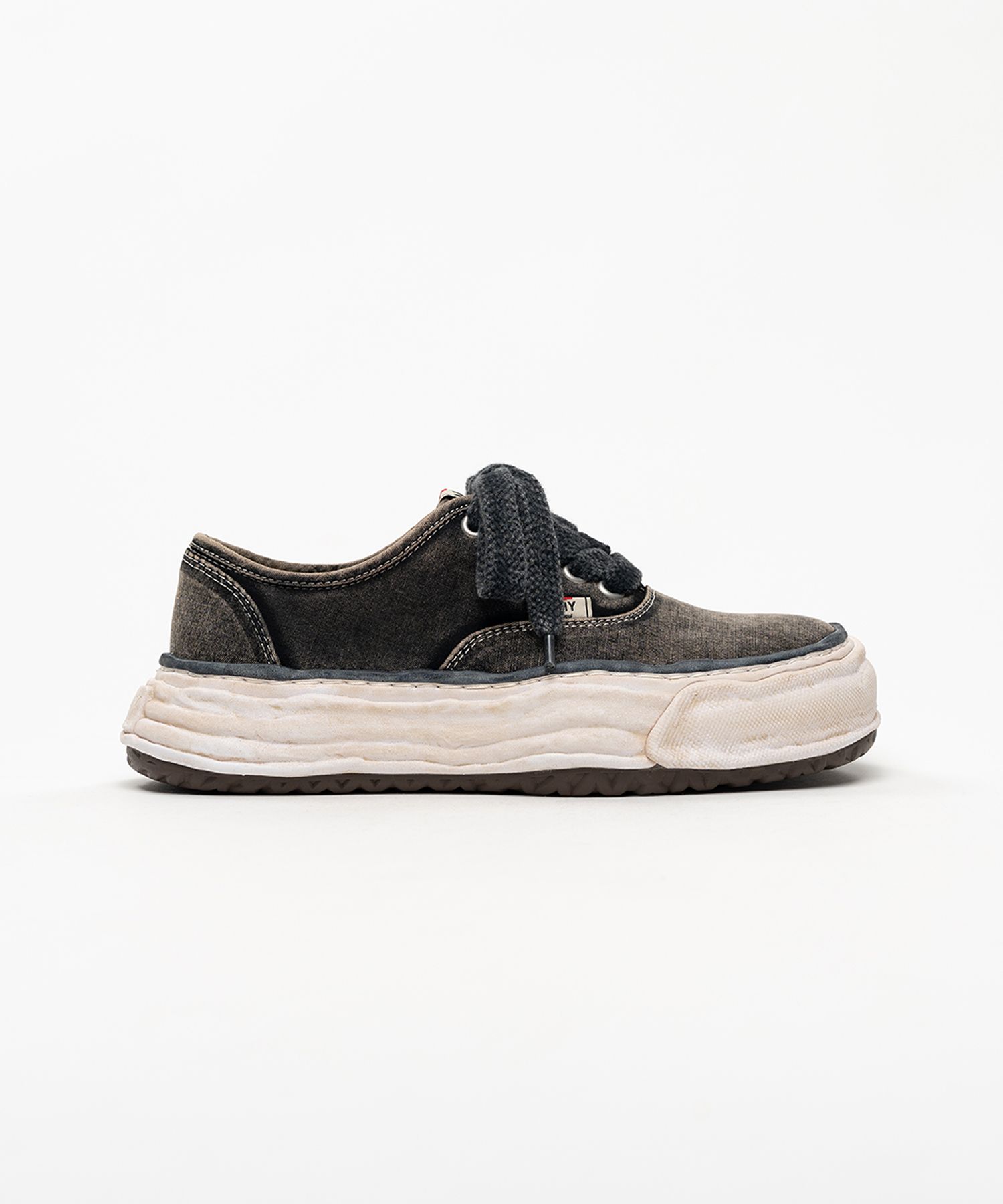 "BAKER 26" OG Sole Bleached Canvas Low-top Sneakers