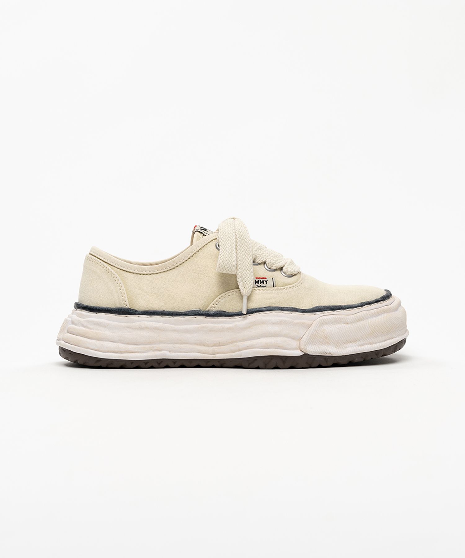 "BAKER 26" OG Sole Bleached Canvas Low-top Sneakers