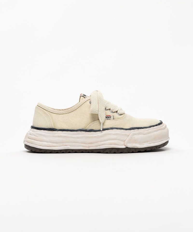 "BAKER 26" OG Sole Bleached Canvas Low-top Sneakers