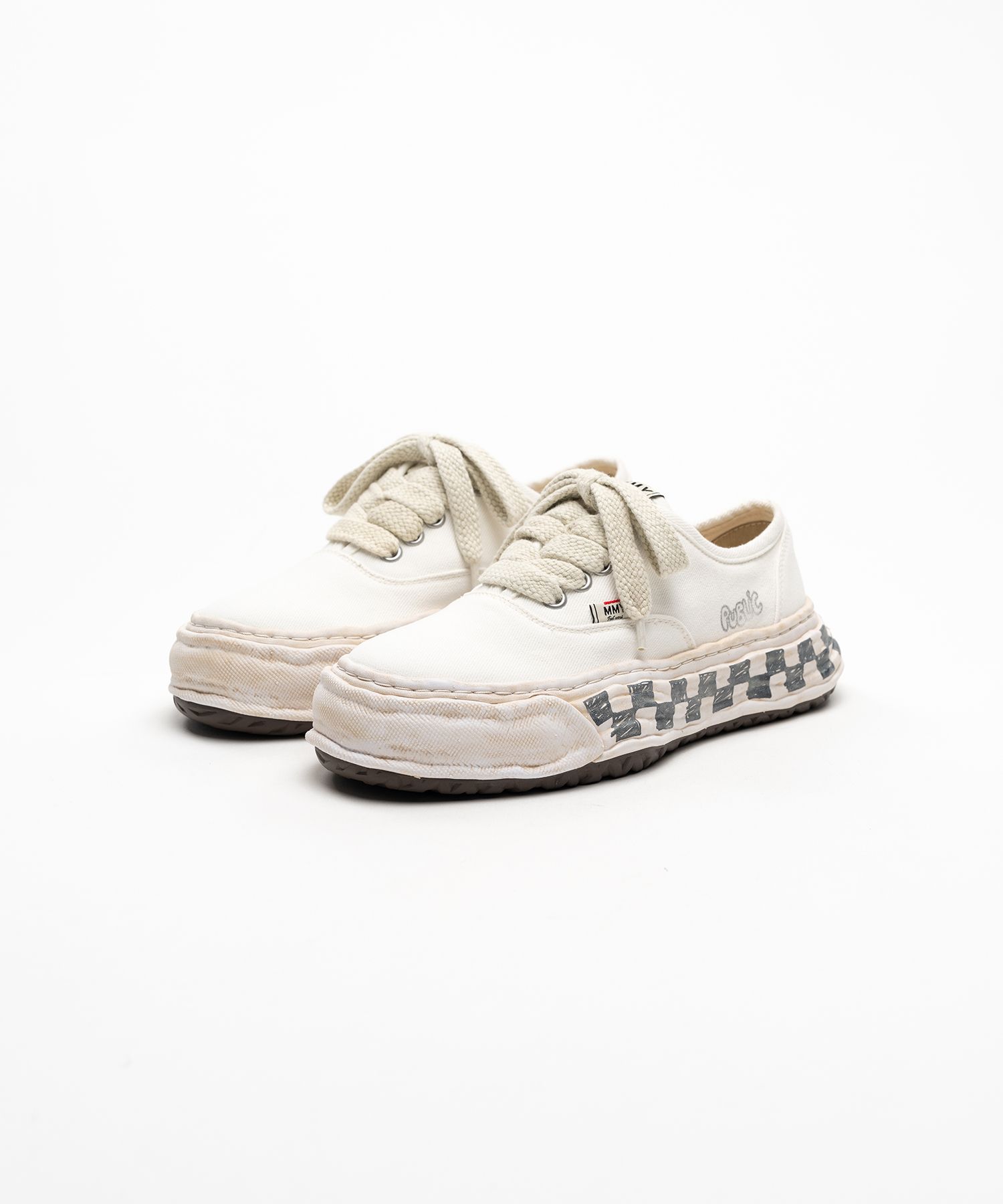 "BAKER 26" OG Graffiti Check Sole Canvas Low-top Sneakers
