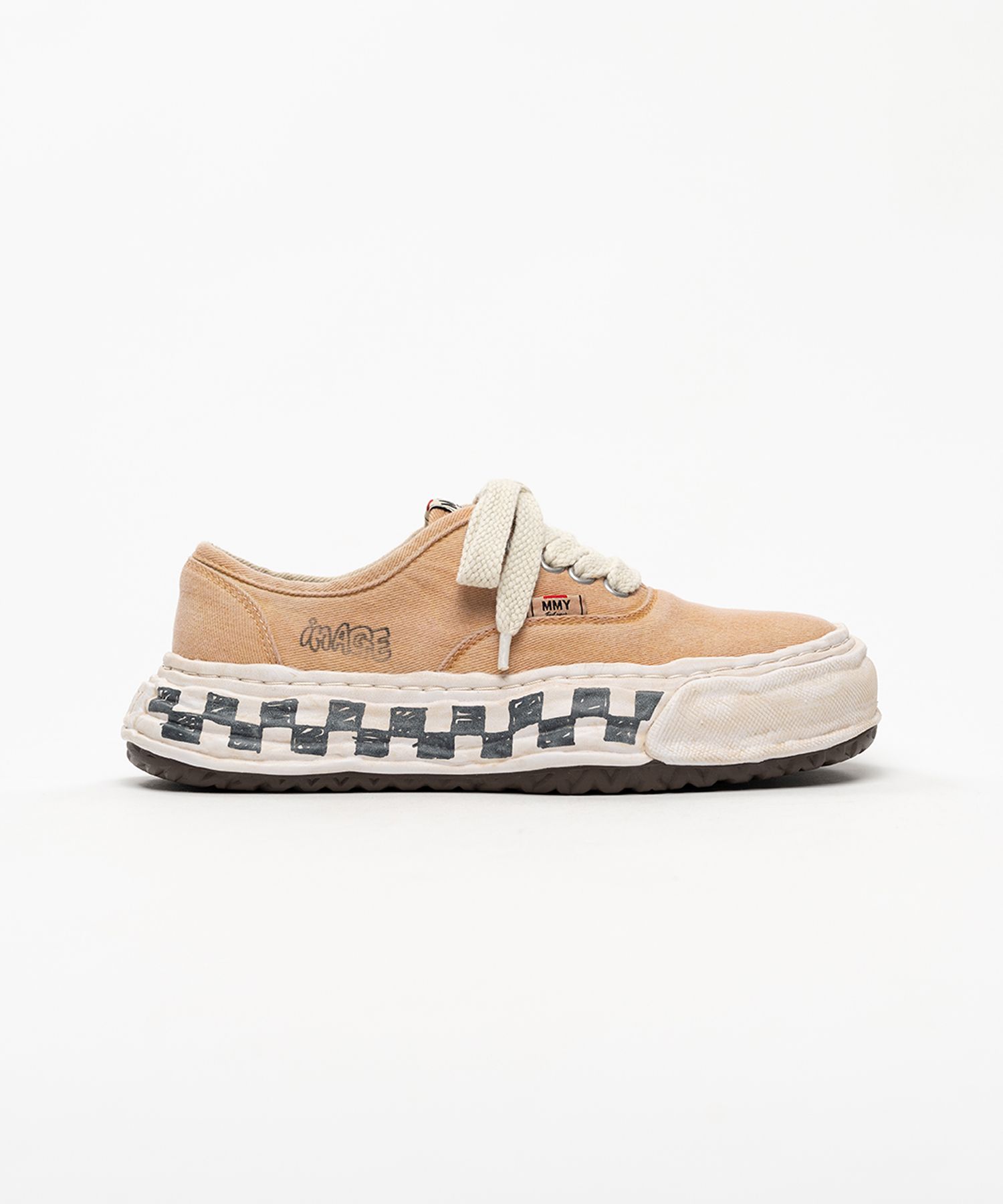 "BAKER 26" OG Graffiti Check Sole Canvas Low-top Sneakers
