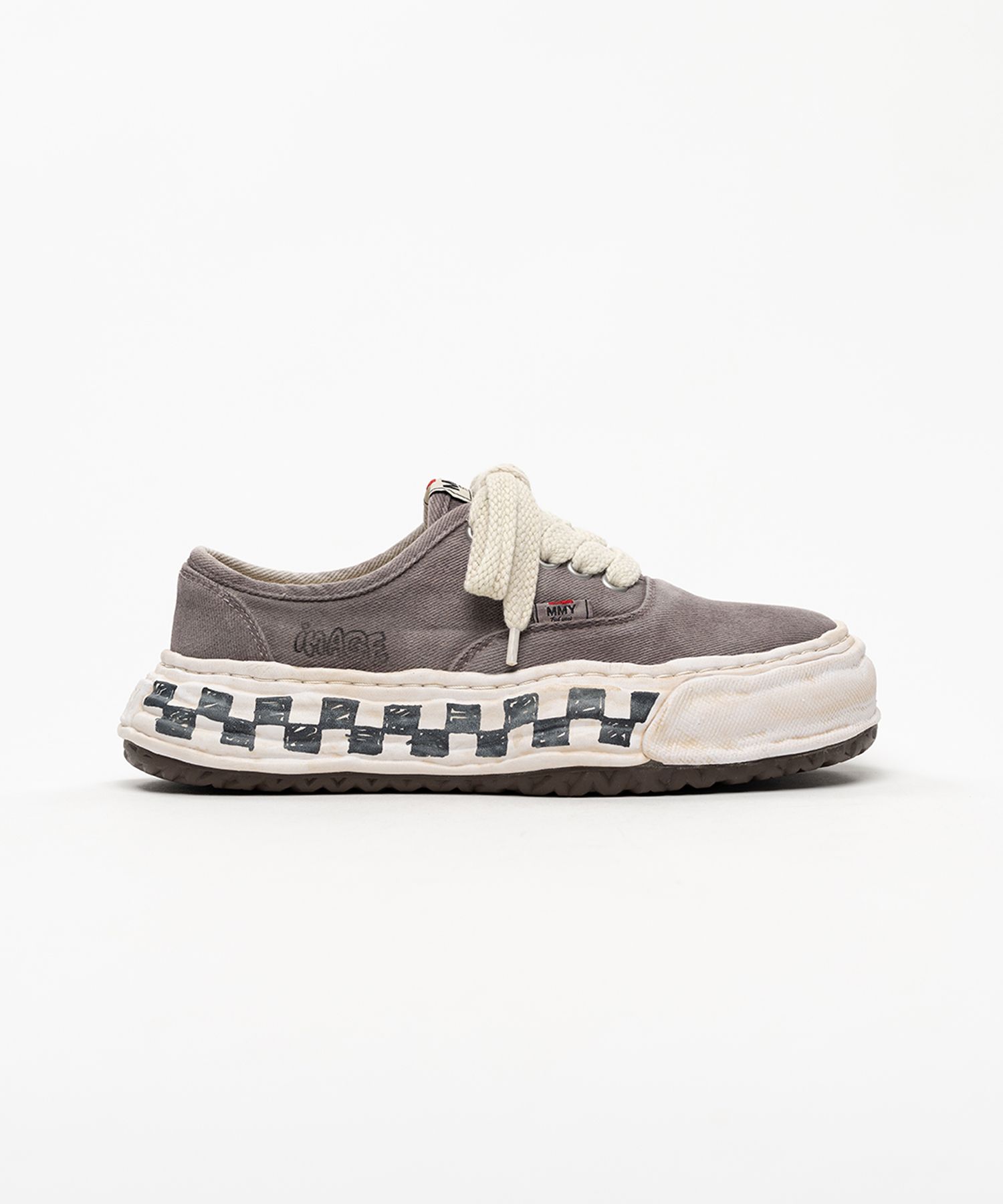 "BAKER 26" OG Graffiti Check Sole Canvas Low-top Sneakers