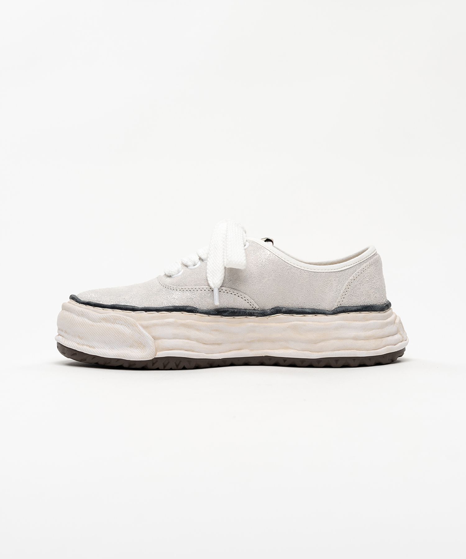"BAKER 26" OG Sole Glittery Suede Low-top Sneakers