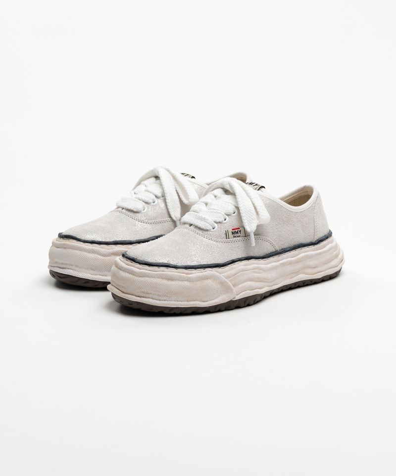 "BAKER 26" OG Sole Glittery Suede Low-top Sneakers