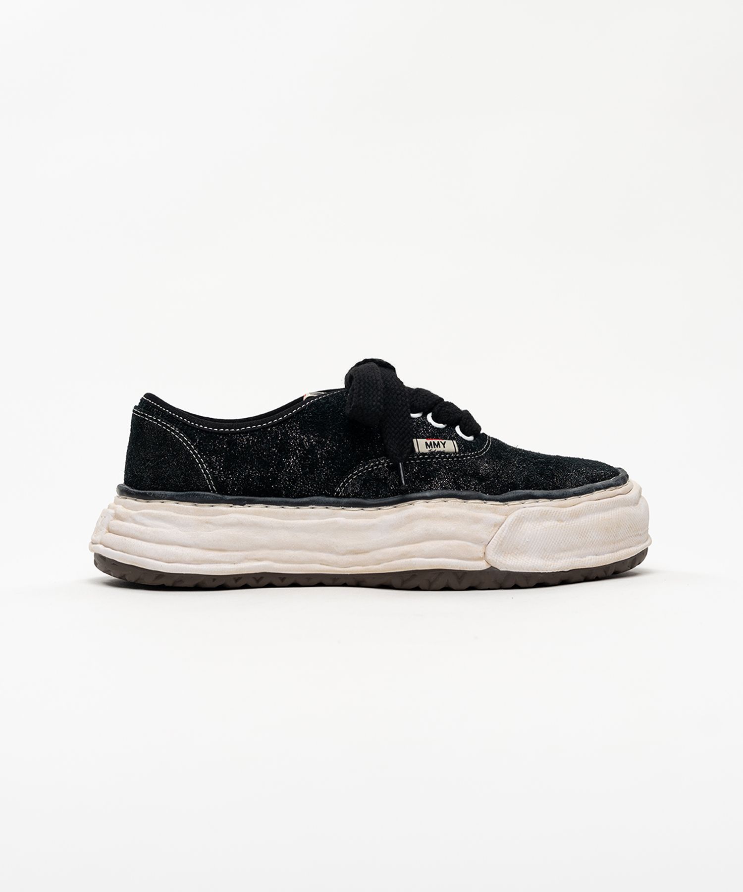 "BAKER 26" OG Sole Glittery Suede Low-top Sneakers