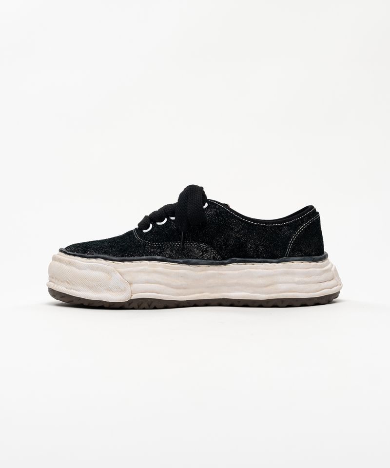 "BAKER 26" OG Sole Glittery Suede Low-top Sneakers
