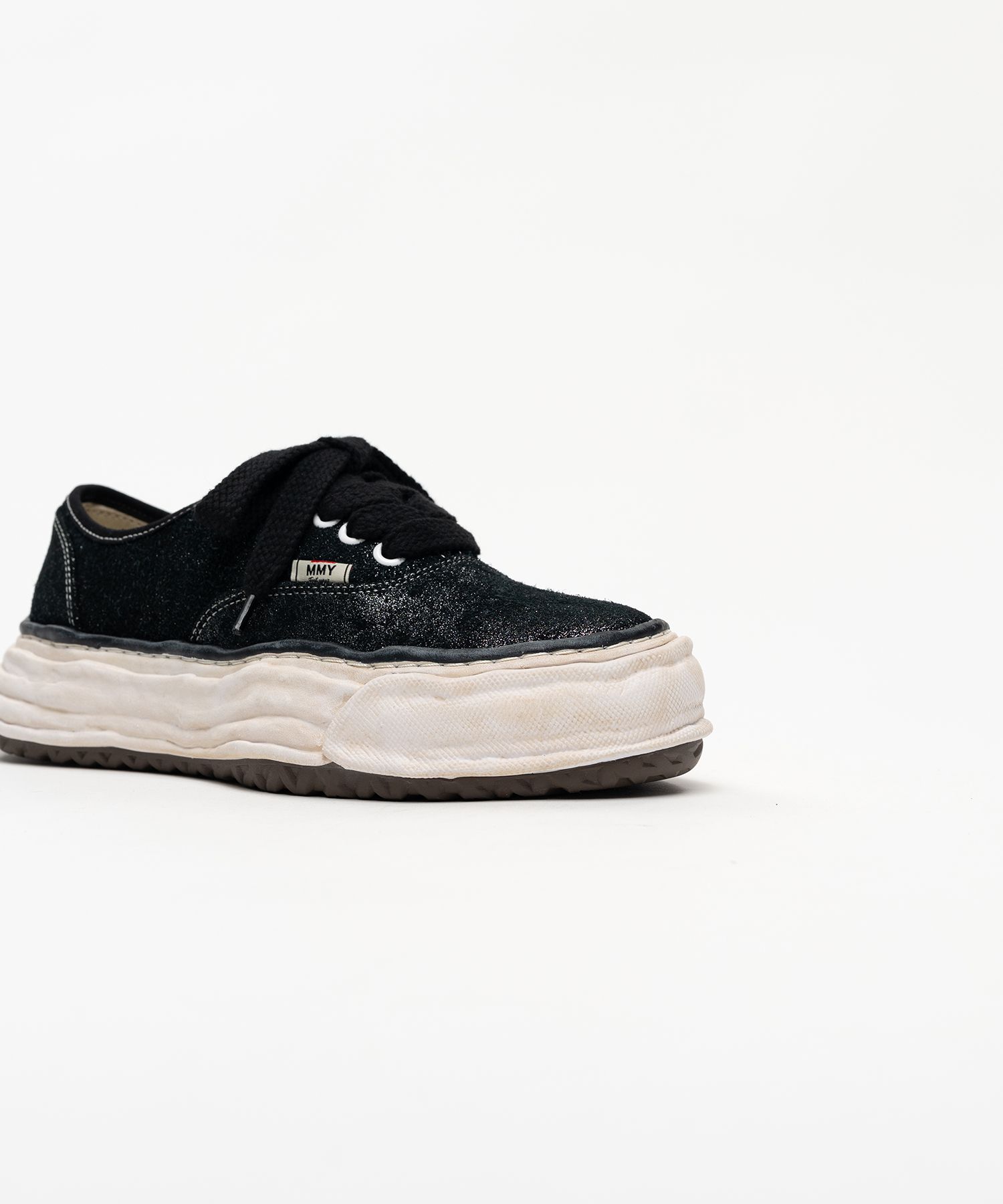 "BAKER 26" OG Sole Glittery Suede Low-top Sneakers